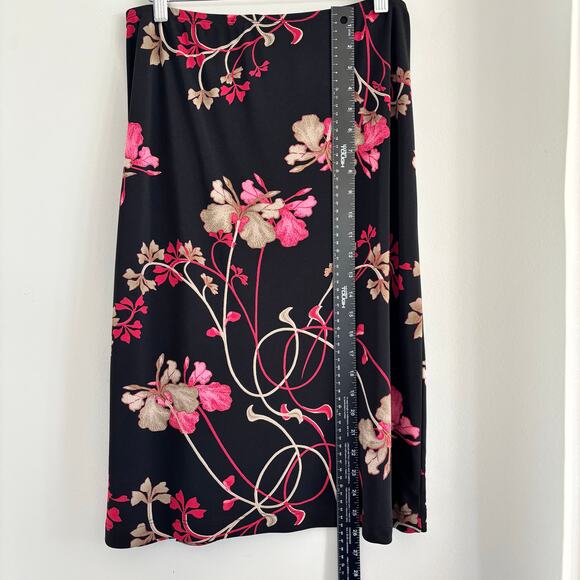 RARE VTG BCBG PARIS Floral Top & Midi Skirt (Matching Set) Y2K Size Medium - Picture 9 of 11